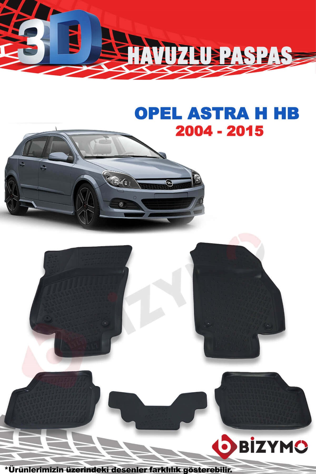 Opel Astra H Hb 2004-2015 3D Paspas Takımı Bizymo