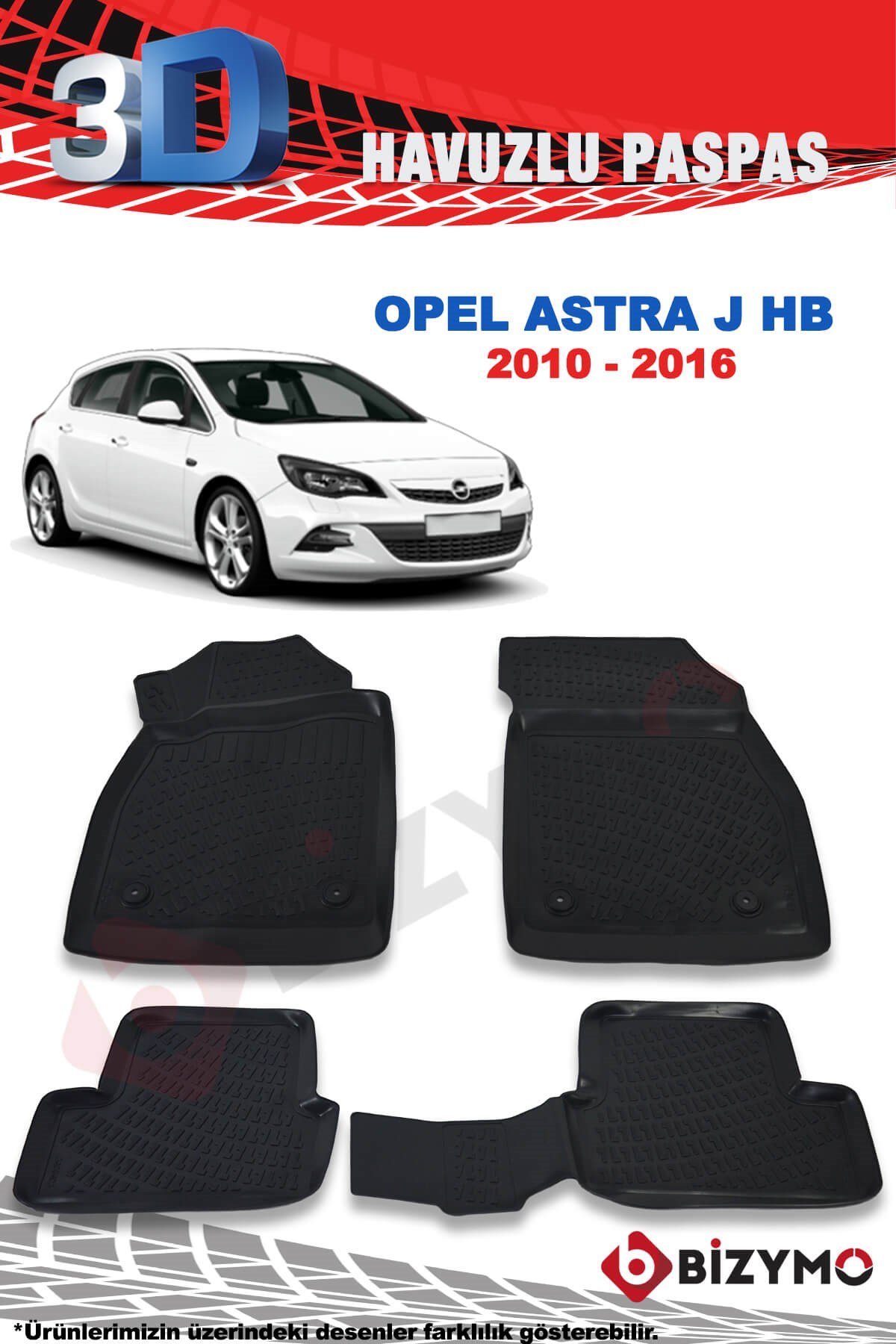 Opel Astra J Hb 2010-2016 3D Paspas Takımı Bizymo