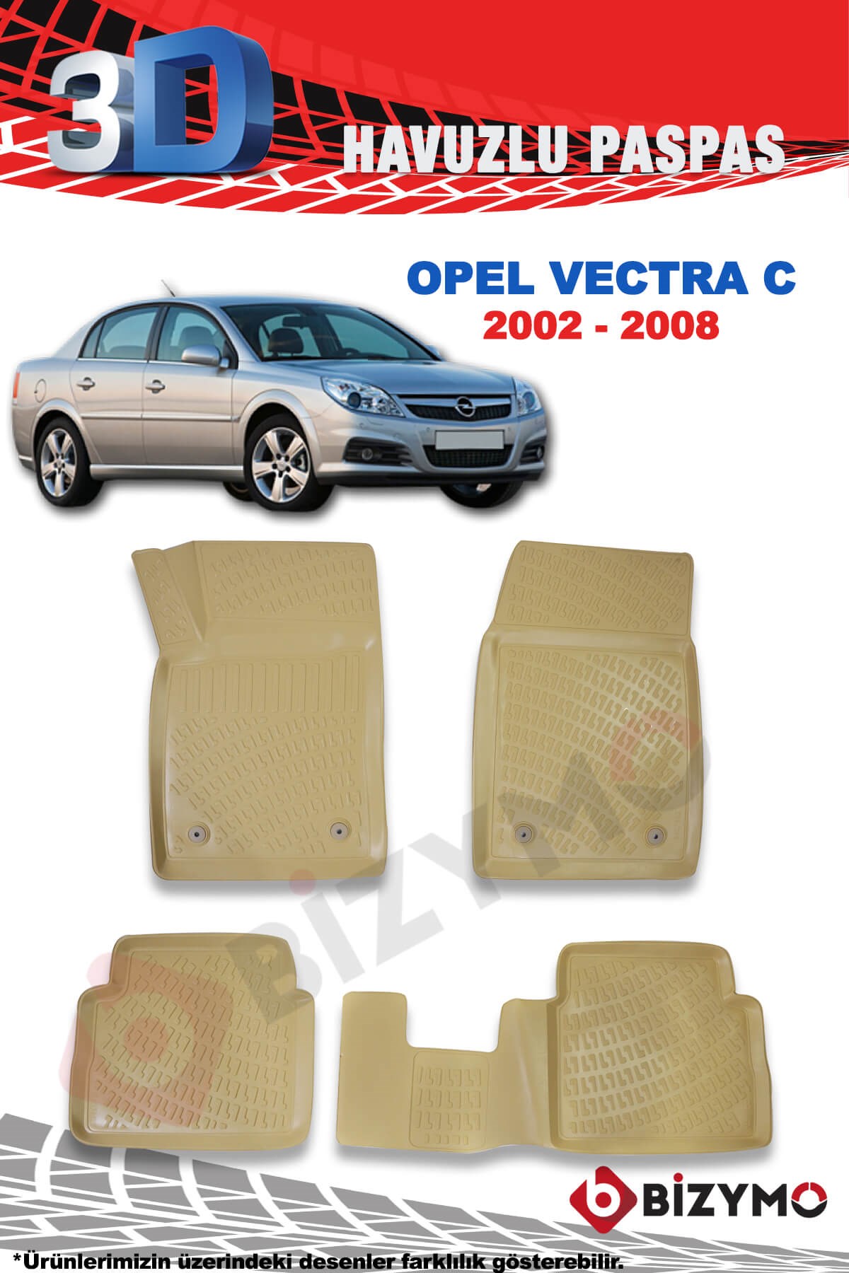 Opel Vectra C 2002-2008 3D Bej Paspas Takımı Bizymo