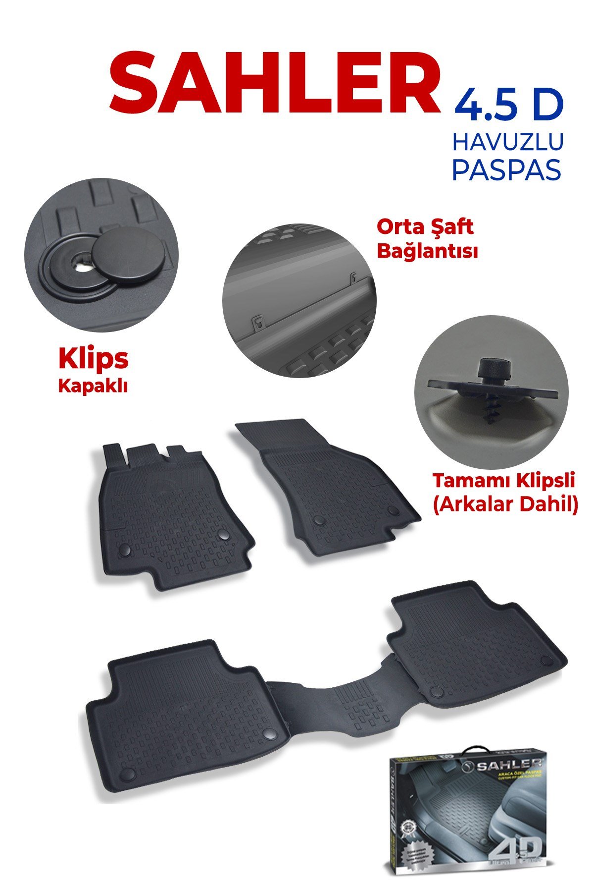 Renault Megane 3 2009-2015 Yeni Nesil 4,5D Havuzlu Paspas Takımı Sahler