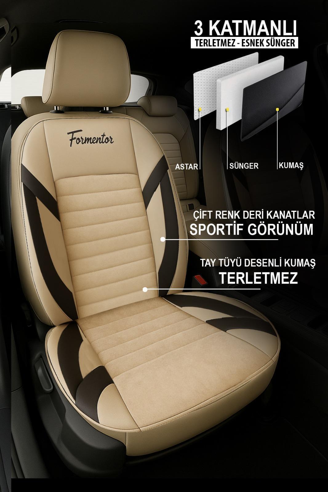 Formentor Tay Tüyü Üniversal Oto Koltuk Kılıfı 