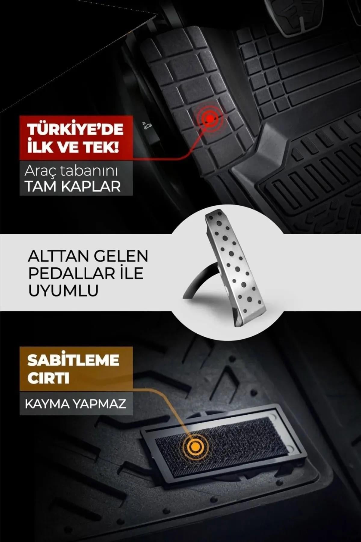 Premium 4D Havuzlu Oto Paspas - Özel Kutusunda