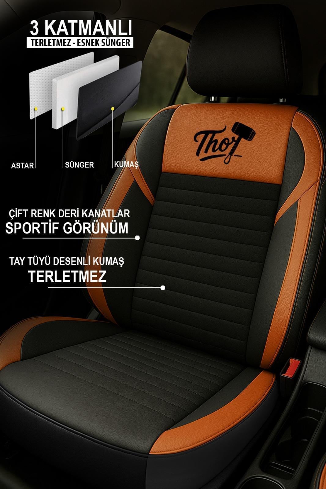 Thor Tay Tüyü Üniversal Oto Koltuk Kılıfı 