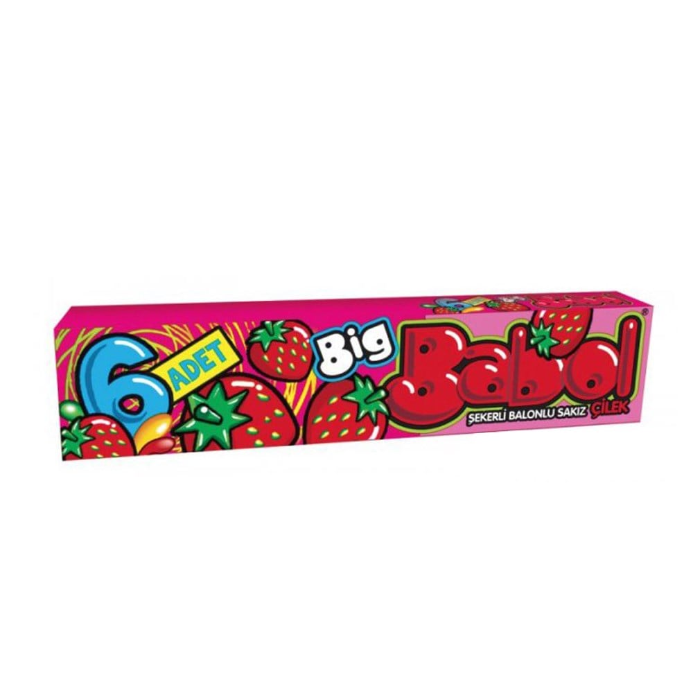 Big Babol Çilekli Sakız 6'lı 27 gr