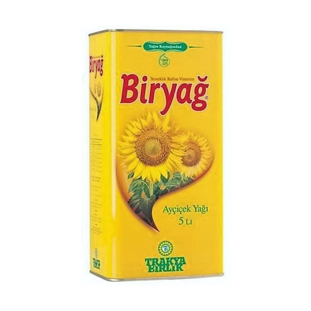 Biryağ Ayçiçek 5 Kg Teneke
