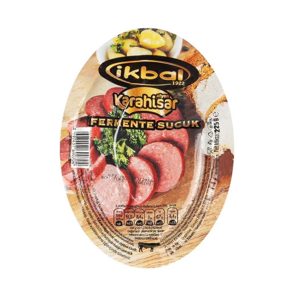 IKBAL KARAHISAR FERMENTE SUCUK 225GR