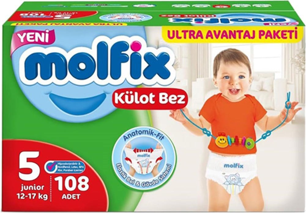 Molfix 5 Numara Junior 108'li Külot Bez