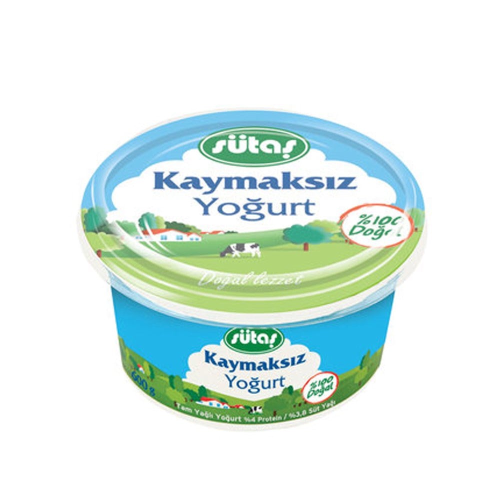 Sütaş Kaymaksız Yoğurt 600 gr