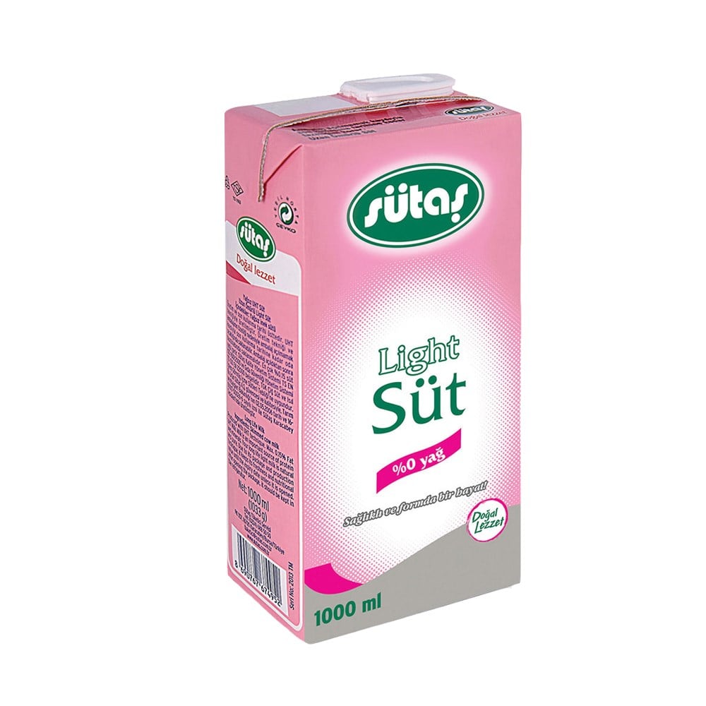 Sütaş Light Süt 1 lt