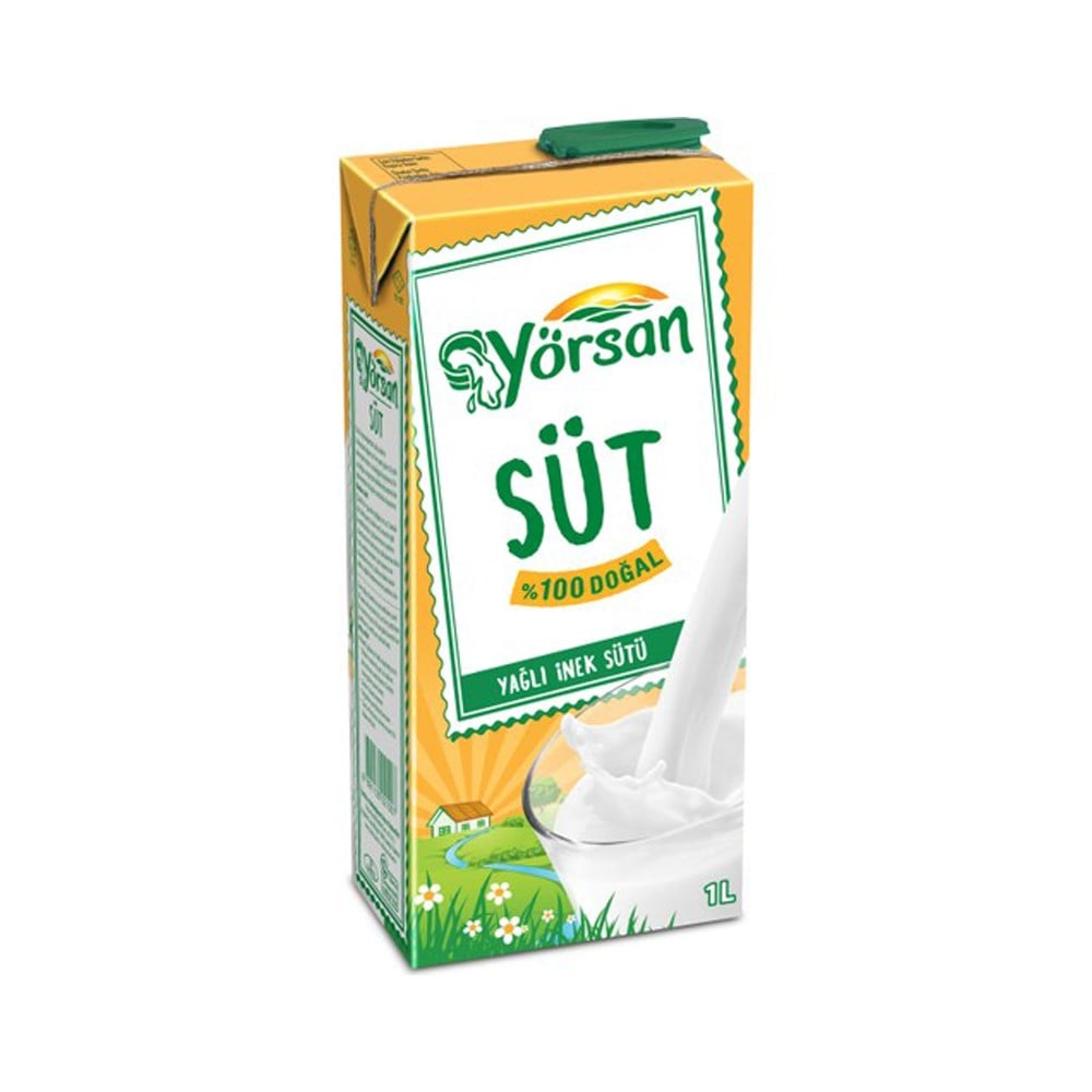 Yörsan Tam Yağlı UHT Süt 1 lt
