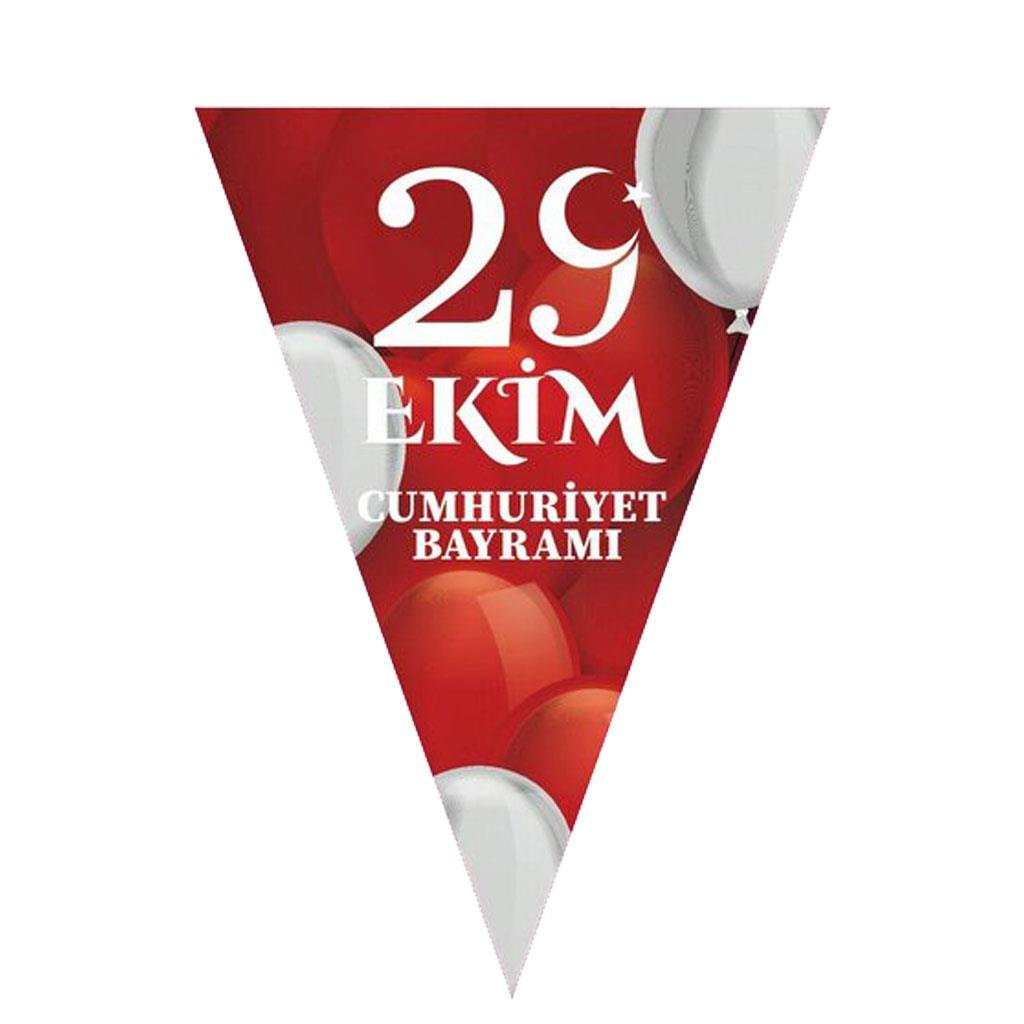  Ekim Kutlamaları İçin Türk Bayraklı Süsleme Seti - Parti Dekorasyonu ve Aksesuarları