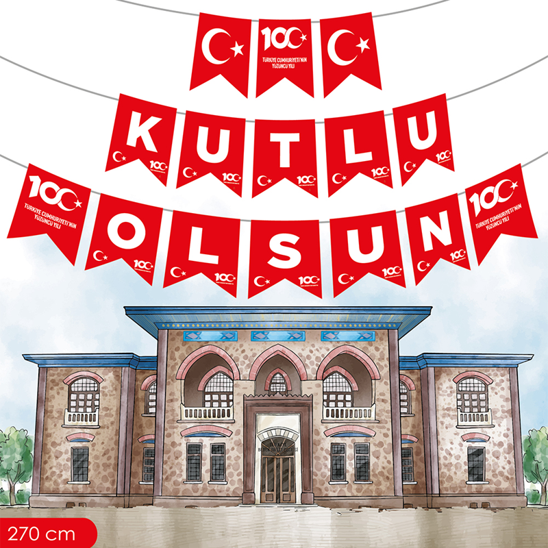 KBK Market 100.Yıl Kutlu Olsun Banner 270 Cm