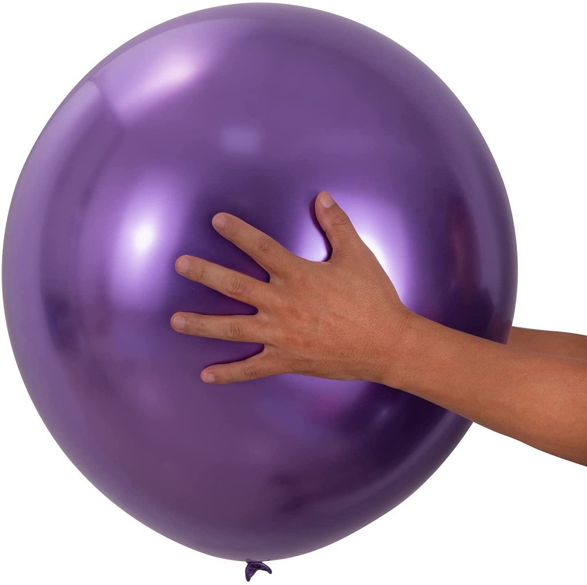 KBK Market 18 inç Krom Jumbo Balon Mor