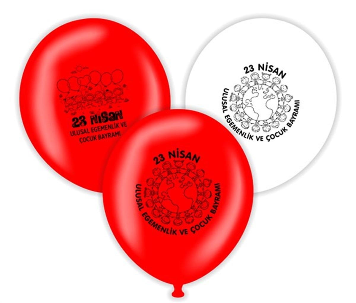 KBK Market 23 Nisan Baskılı Balon 10 Adet