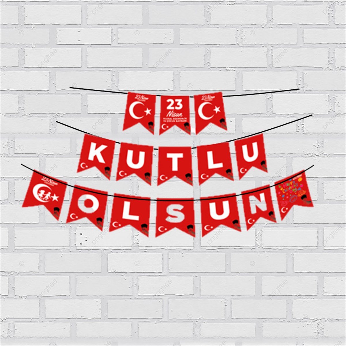 KBK Market 23 Nisan Kutlu Olsun Banner Süs