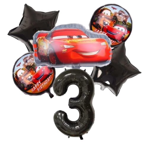 KBK Market Cars Folyo Balon Doğum Günü Seti 6