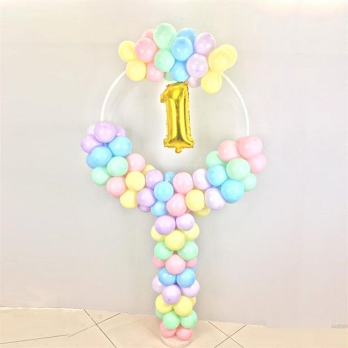 Kbk Market Çember Balon Standı 160 cm Makaron Balonlu
