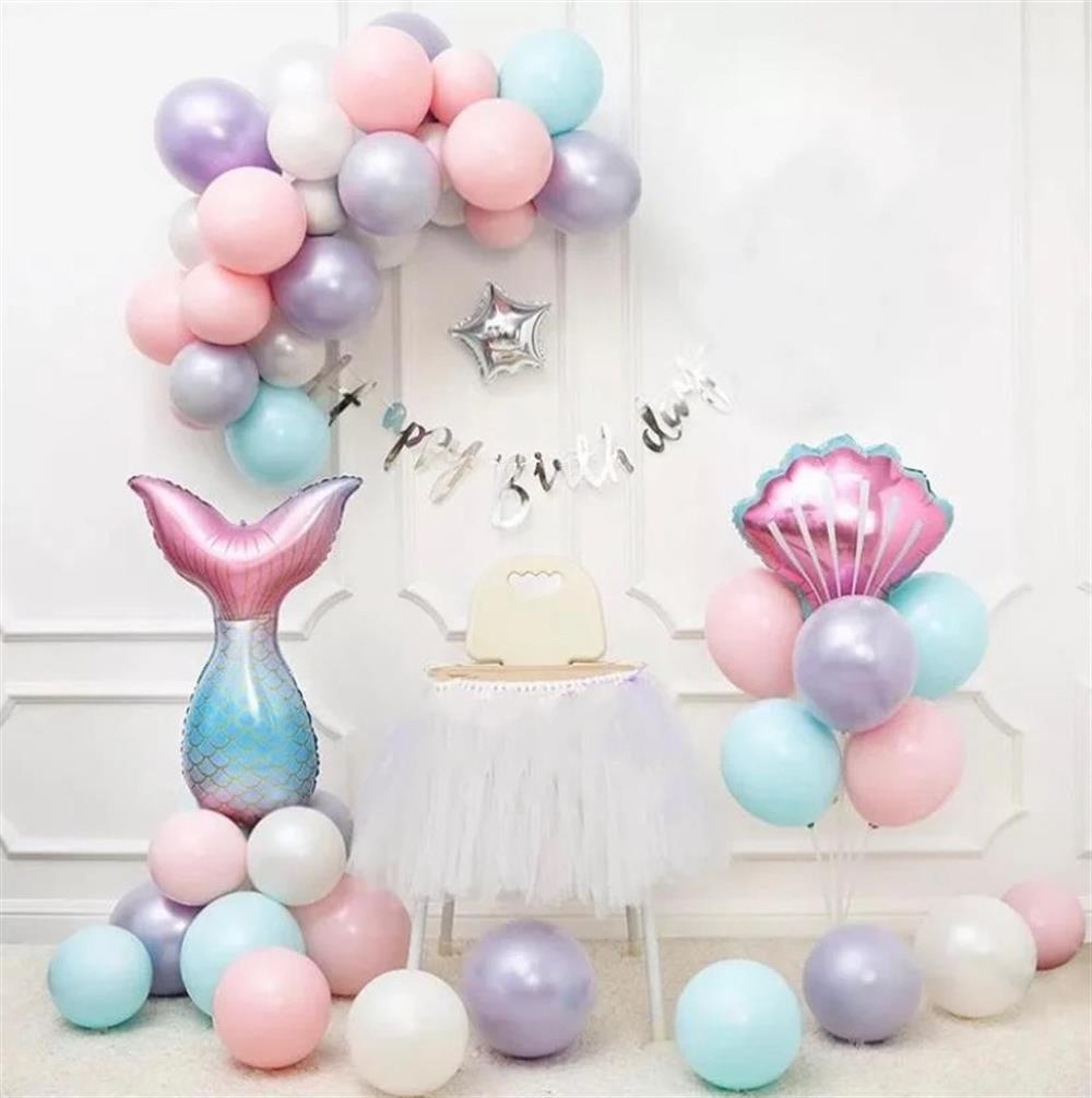 KBK Market Deniz Kızı Balon Zinciri Seti 