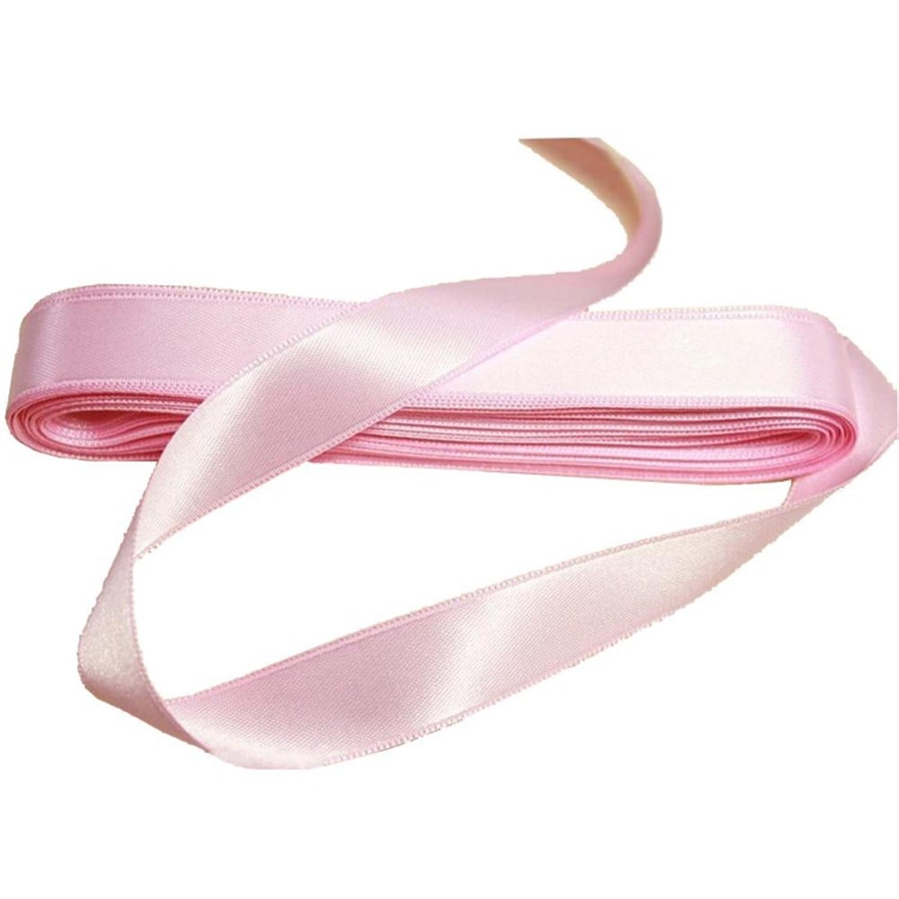 KBK Market Düz Renk Saten Kurdele 1 cmx10 metre Pembe