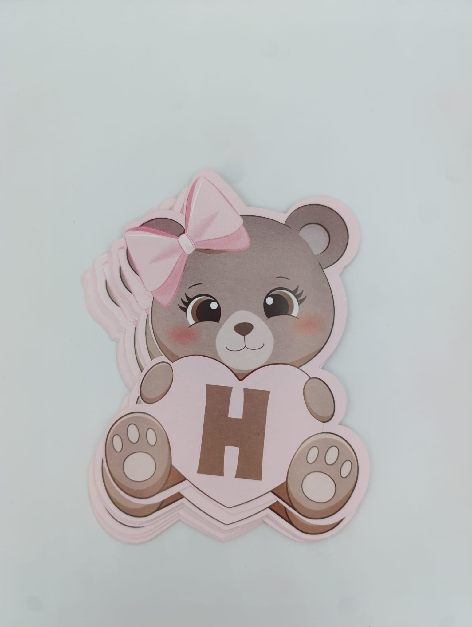 KBK Market Hoşgeldin Bebeğim Ayıcıklı Banner Pembe