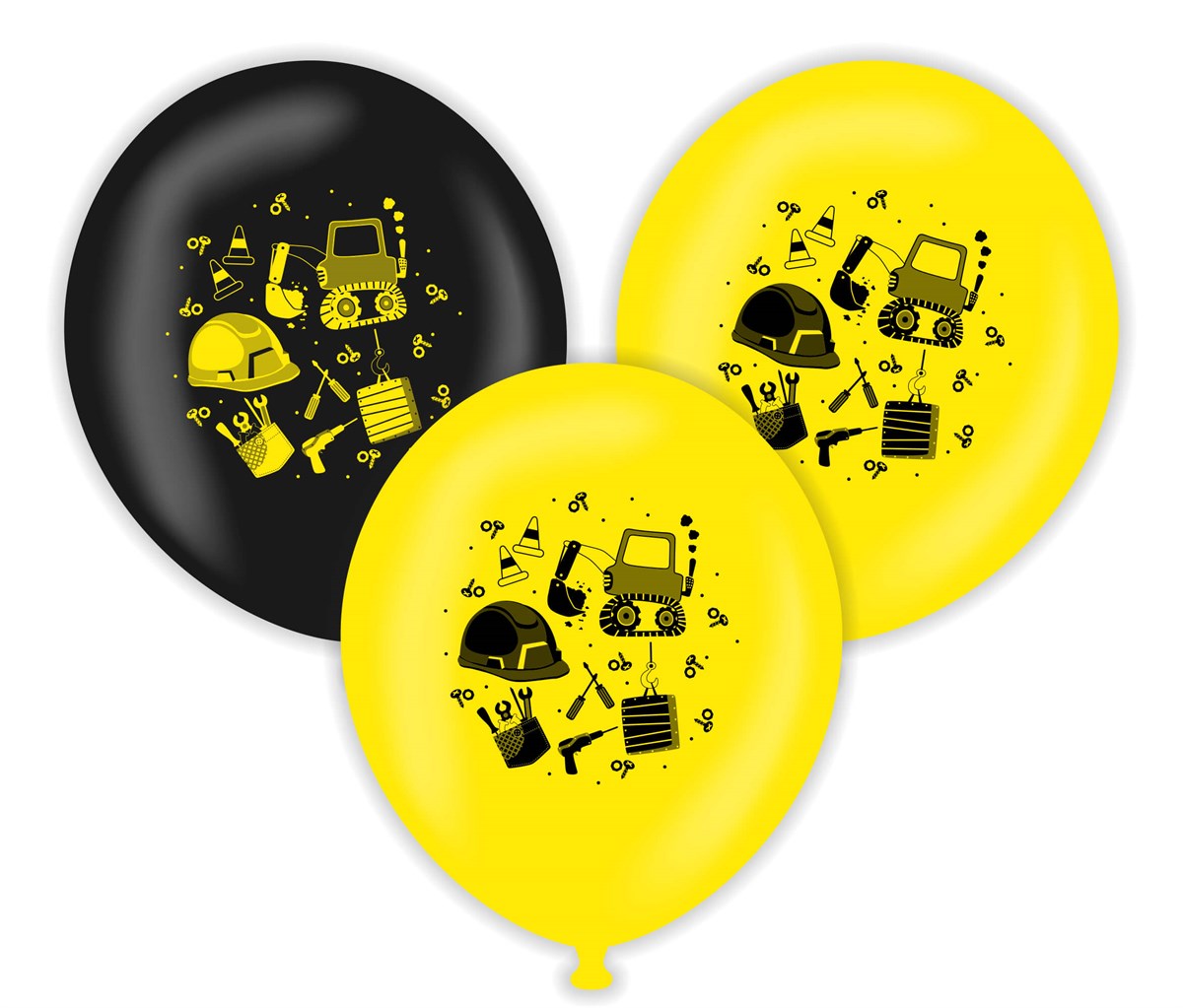 KBK Market İnşaat Temalı Lateks Balon 10 Adet