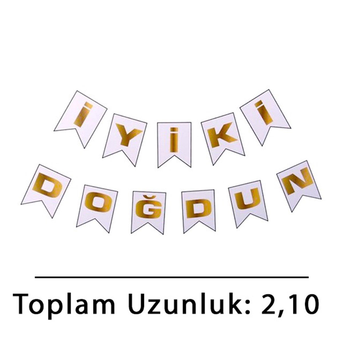 KBK Market İyiki Doğdun İpli Uzar Süs Altın 