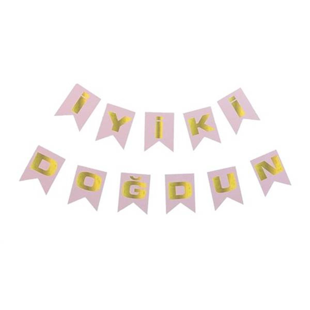 KBK Market İyiki Doğdun İpli Uzar Süs Pembe