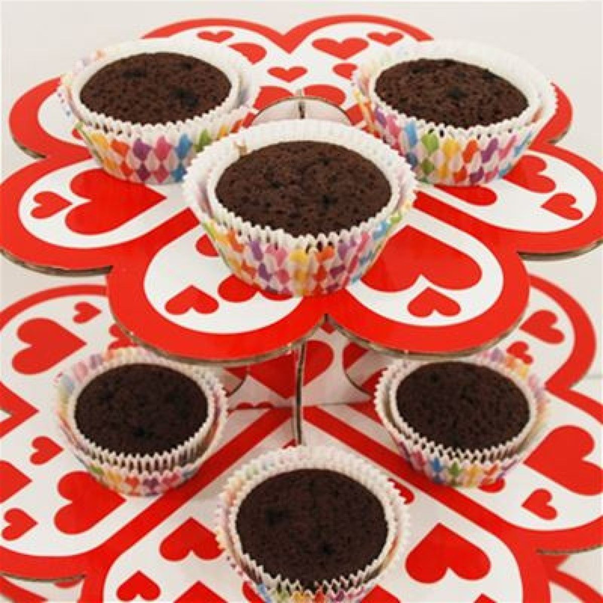 KBK Market Kalp Cupcake Kek Standı