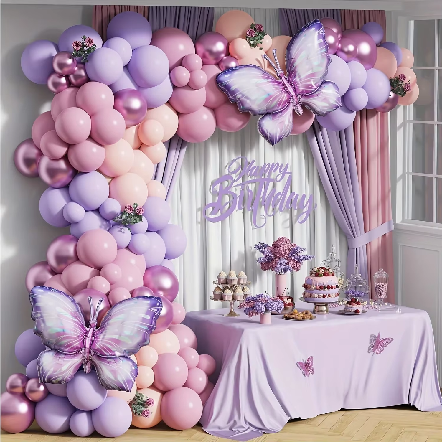 KBK Market Kelebek Balon Zincir Seti