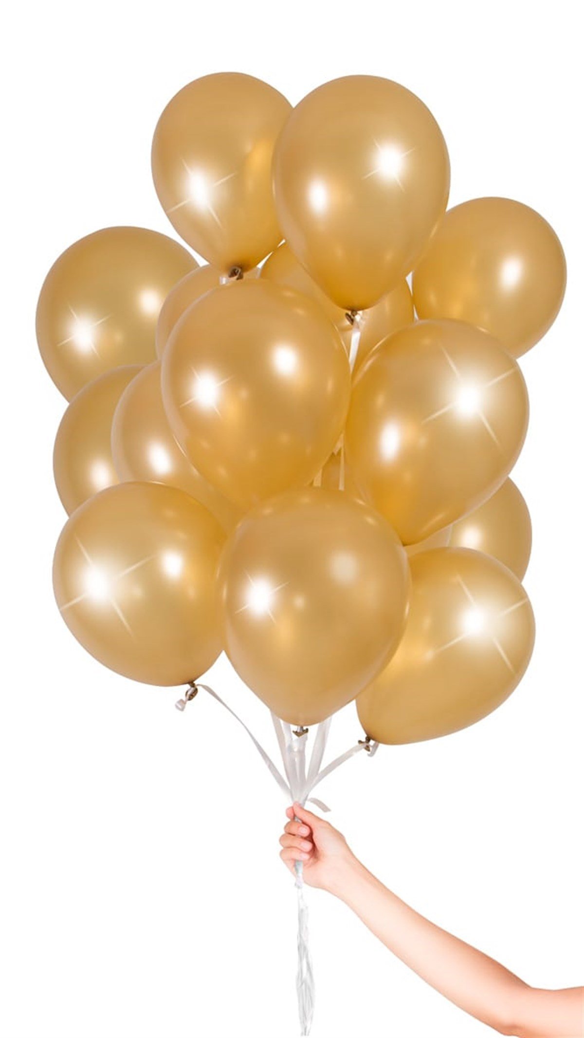 KBK Market Lateks Metalik Altın Balon 25 Adet