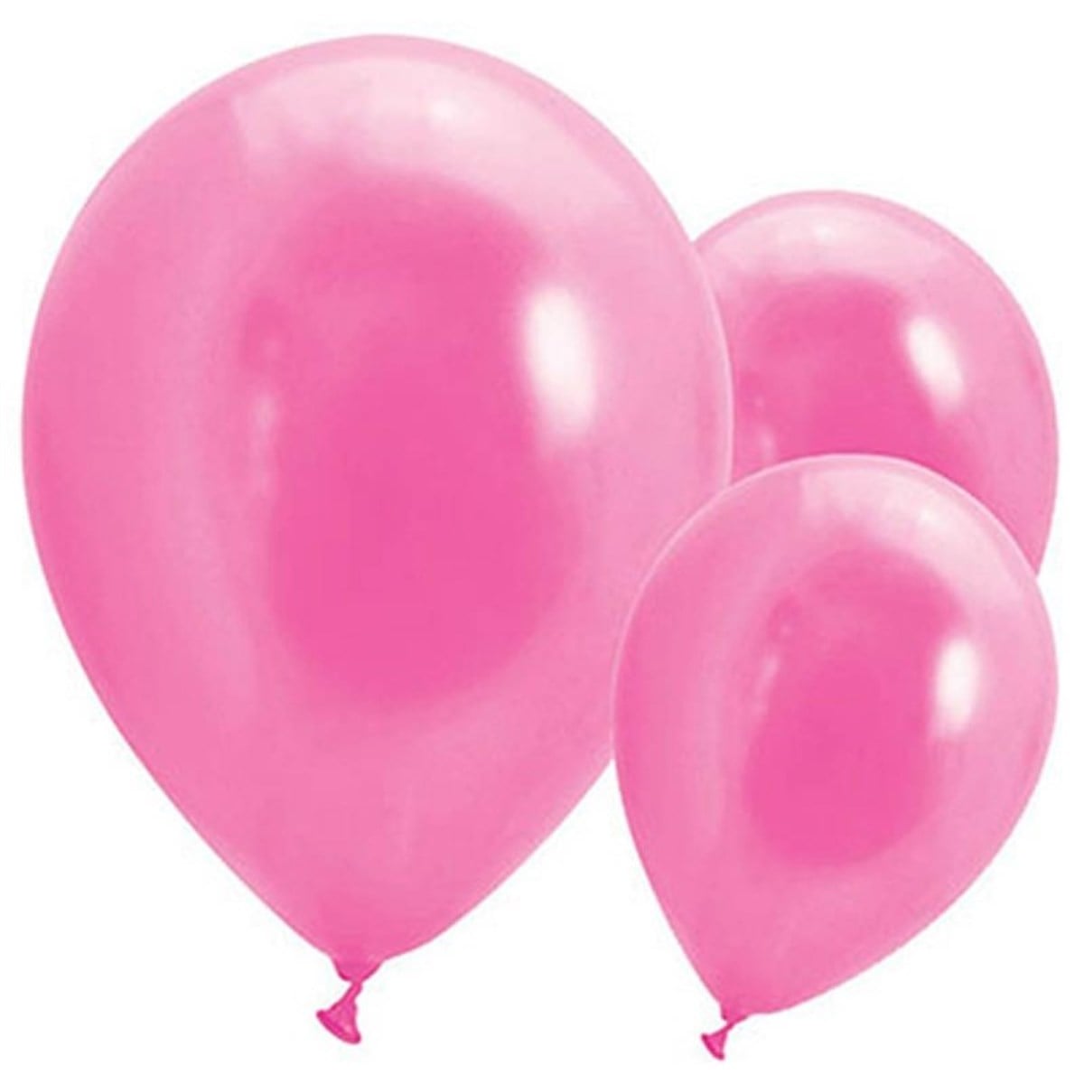 KBK Market Lateks Metalik Balon Fuşya 10 Adet