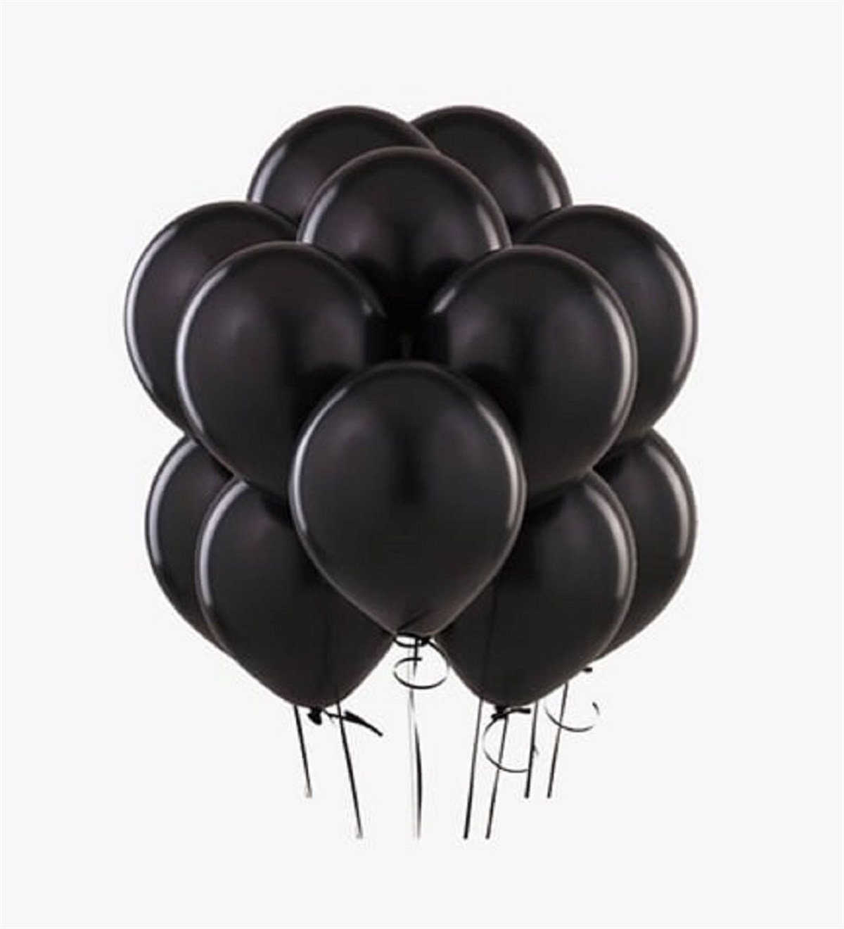 KBK Market Lateks Metalik Balon Siyah 25 Adet