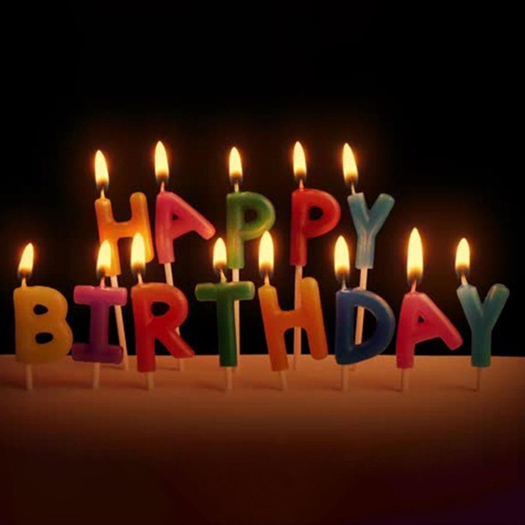 KBK Market Lüks Happy Birthday Yazılı Doğum Günü Mum Seti