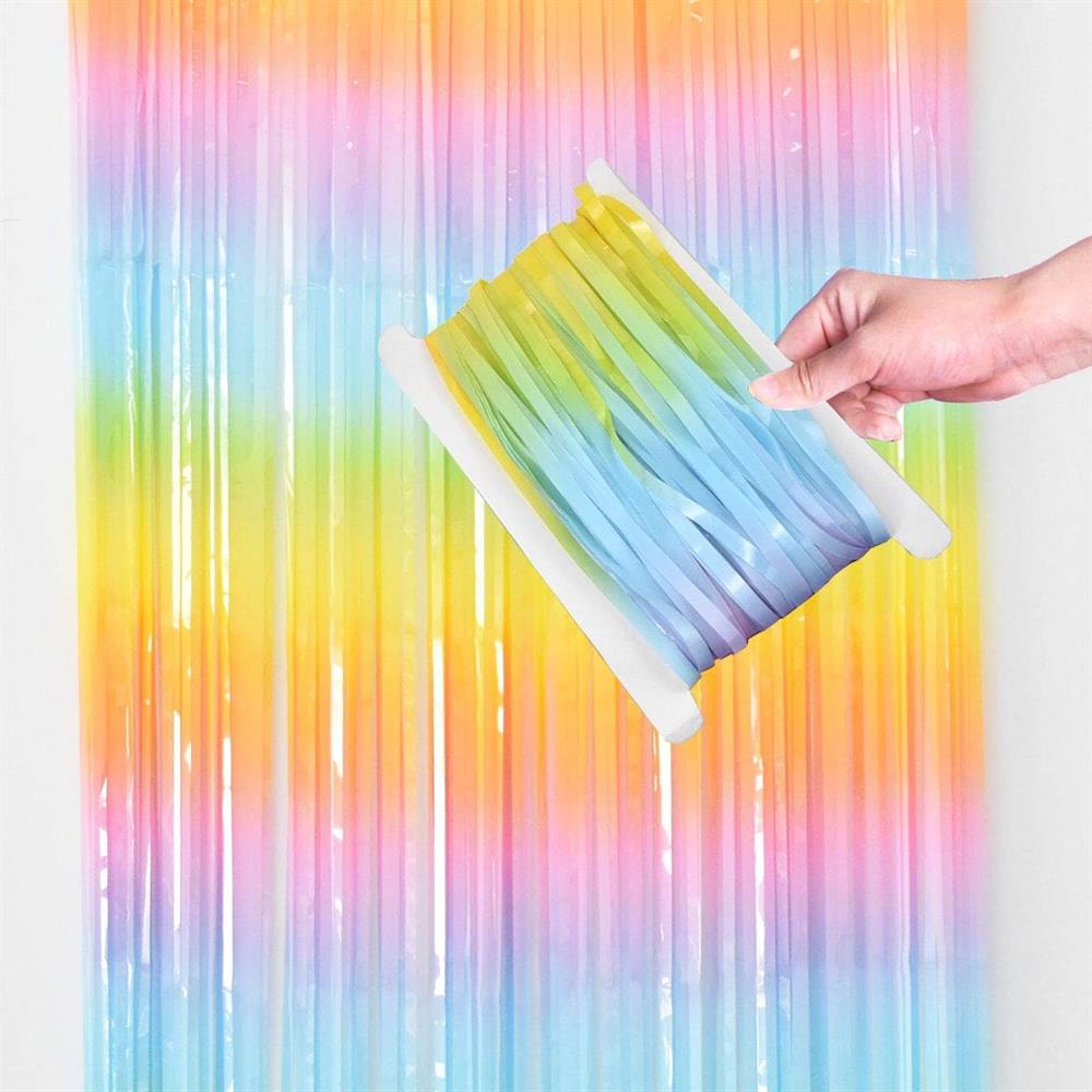 KBK Market Makaron Folyo Kapı perdesi- Doğum Günü Duvar Perdesi