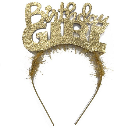 KBK Market Metal Altın Birthday Girl Taç