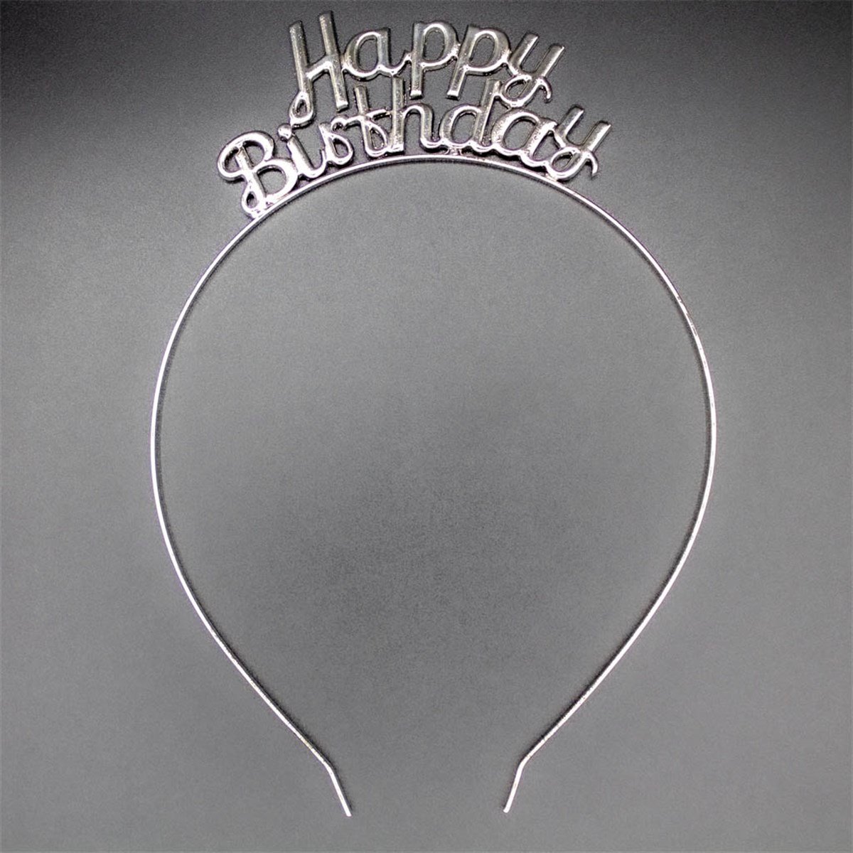 KBK Market Metal Happy Birthday Taç Gümüş