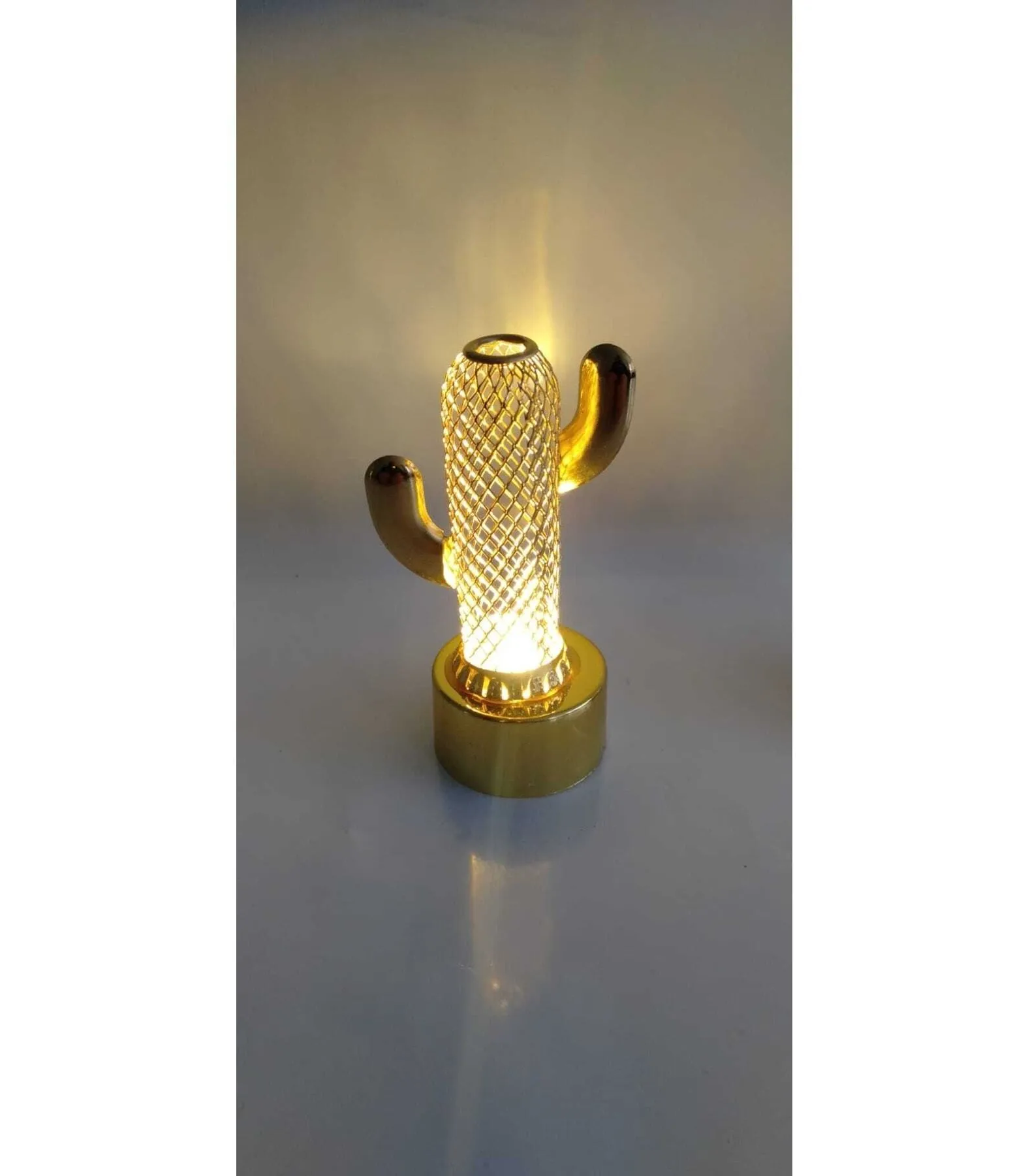KBK Market Metal Kaktüs Model Tasarımlı Mini Gece Lambası Led Işık