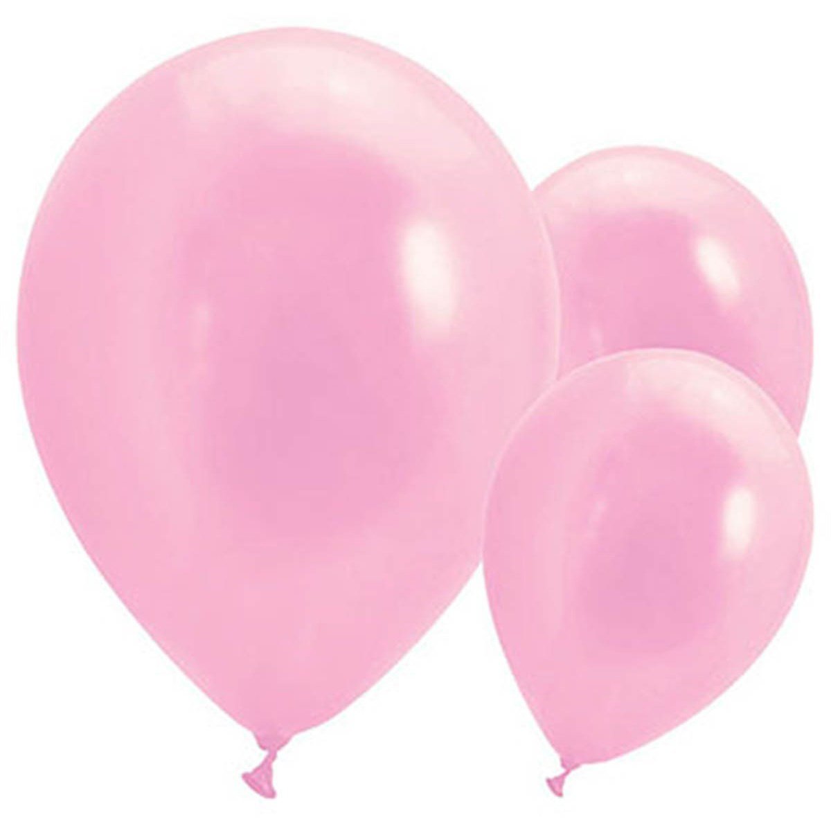 KBK Market Metalik Pembe Balon 10 Adet