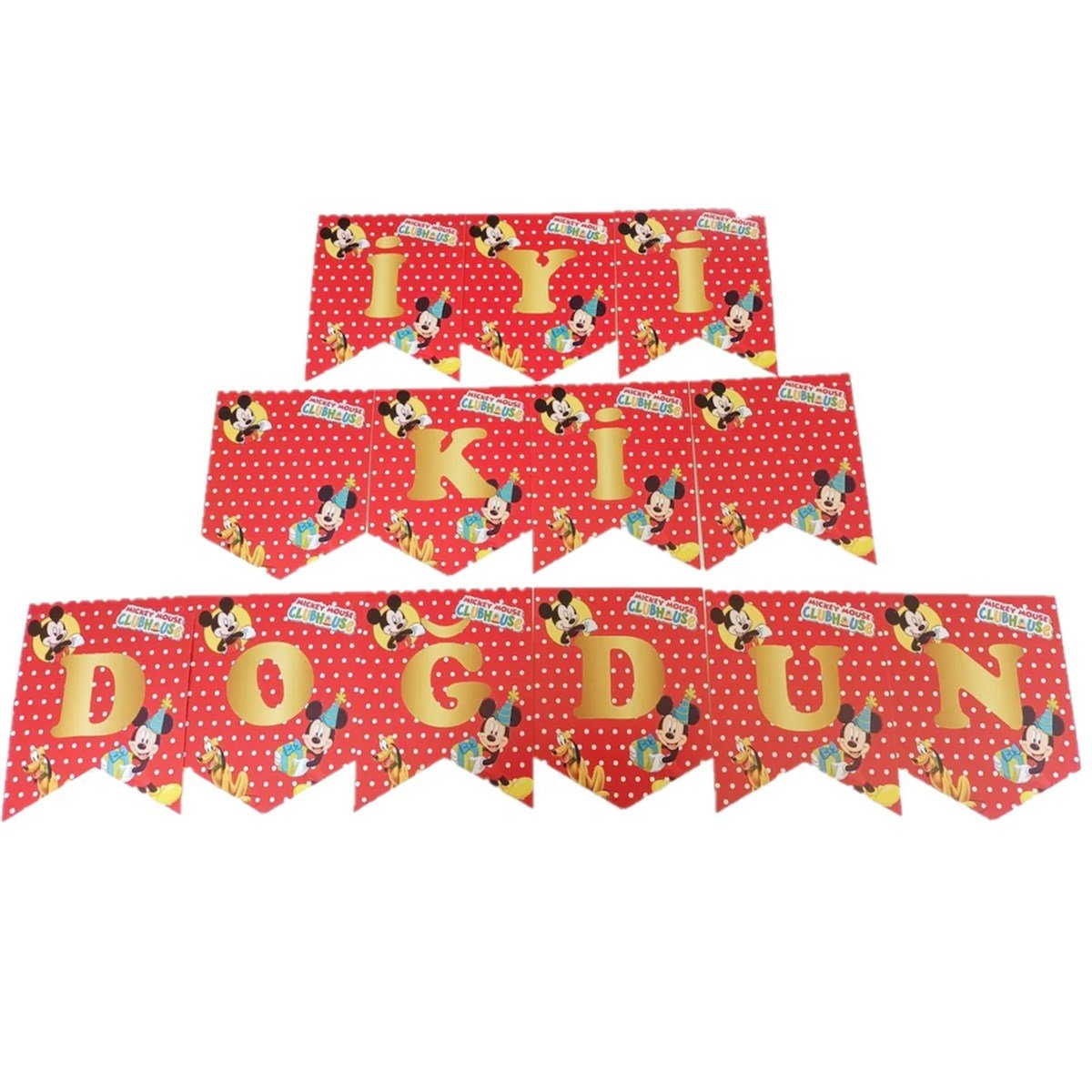 KBK Market Mickey Mouse İyiki Doğdun Banner