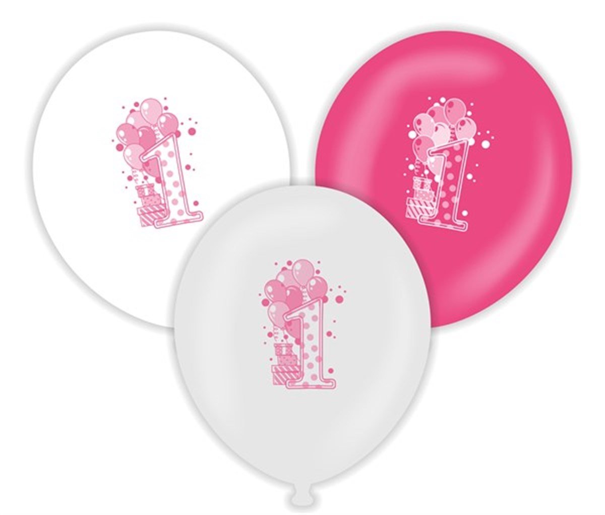 KBK Market Pembe 1 Yaş Balon 10 Adet