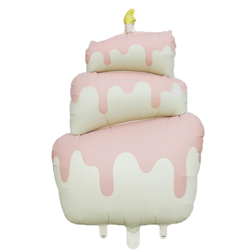 KBK Market Pembe Renk Pasta Folyo Balon 96x55 cm 