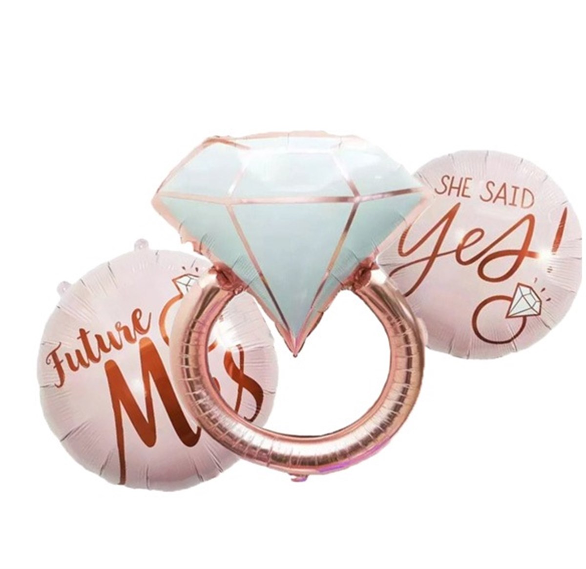 KBK Market Pembe Yüzük Folyo Balon Set