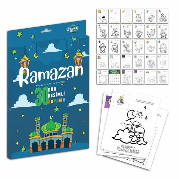 KBK Market Ramazan 30 Günlük Boyama Seti 30 Sayfa