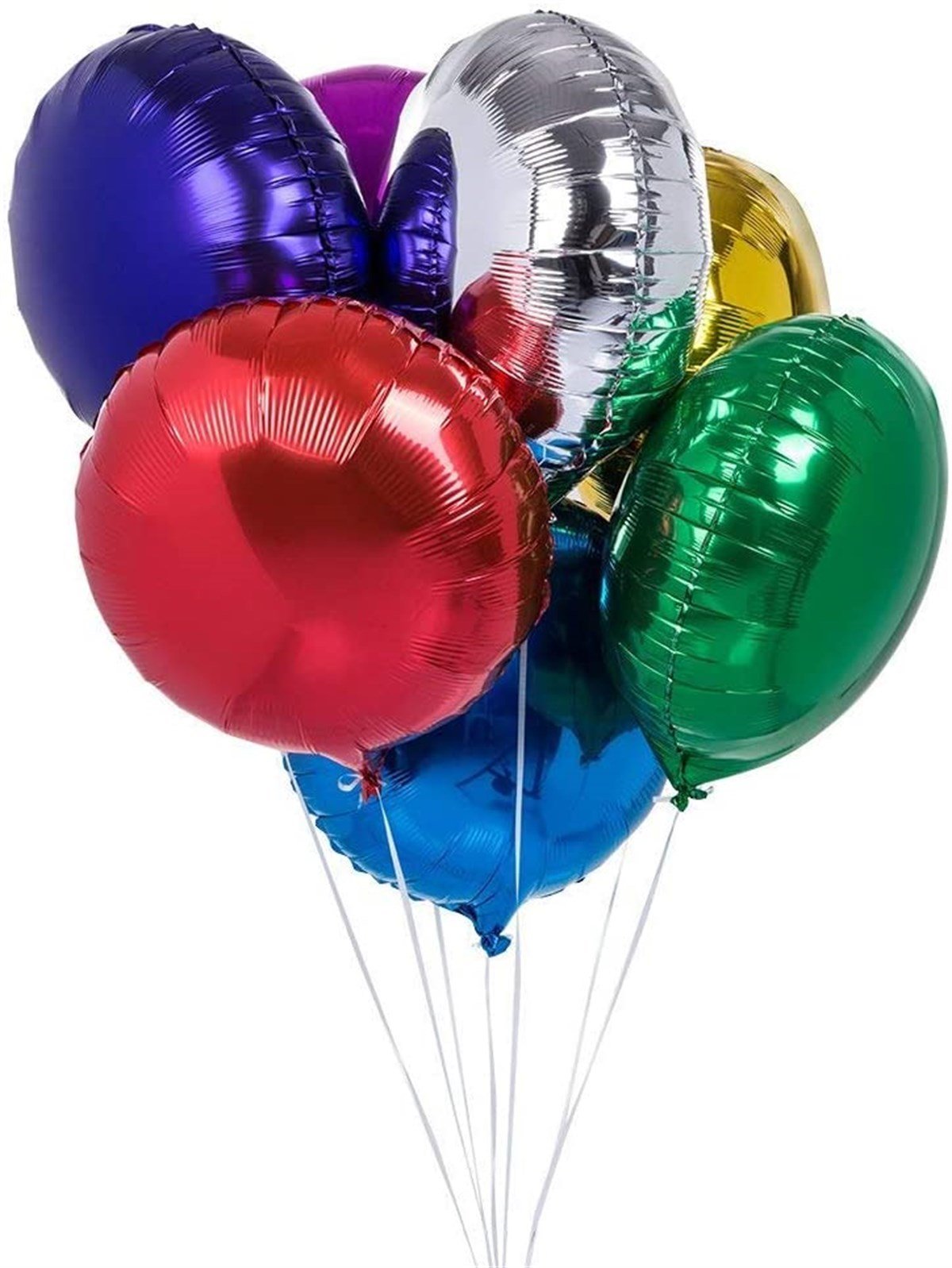 KBK Market Renkli Folyo Yuvarlak Balon 6 Adet 