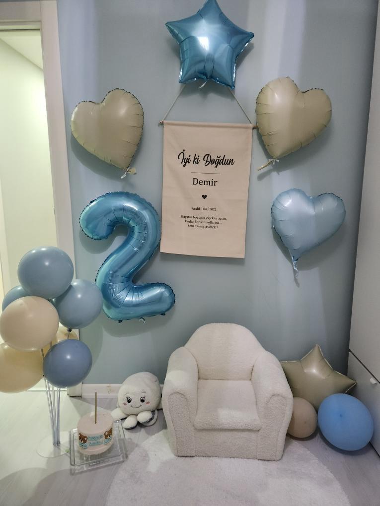 KBK Market Retro Balon Standlı Balon Seti