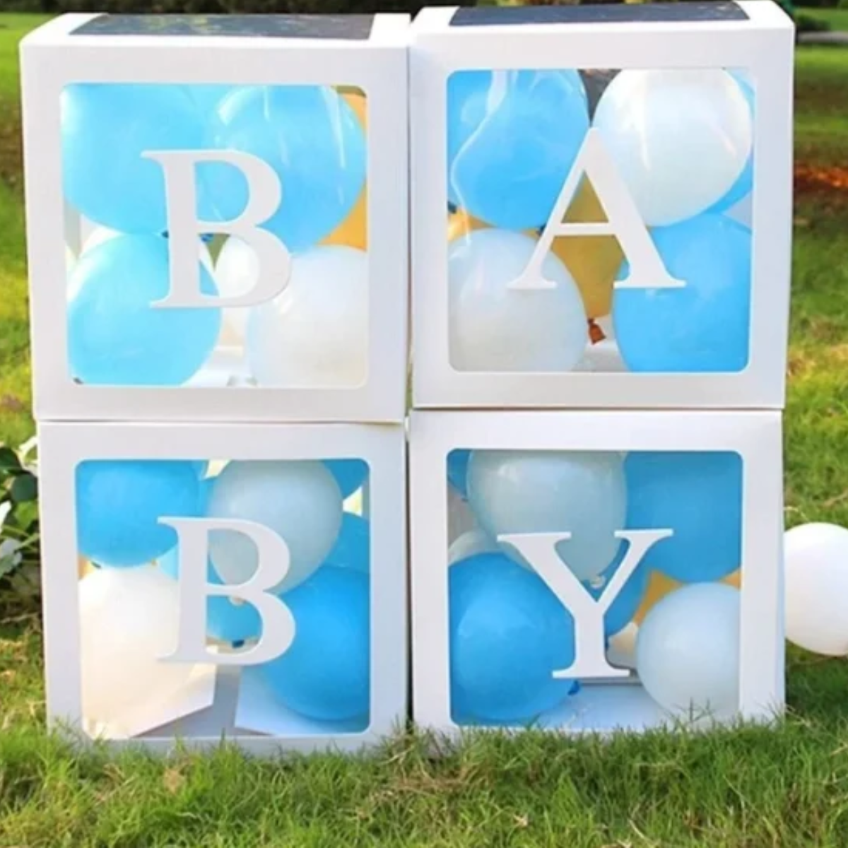 KBK Market Şeffaf Beyaz Balon Kutusu Baby