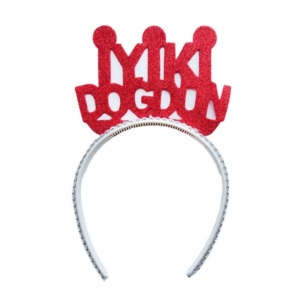 KBK Market Simli Evadan İyiki Doğdun Taç Kırmızı