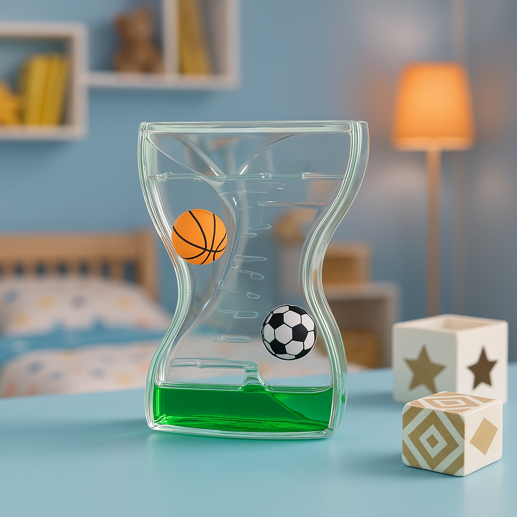 KBK Market Sıvı Kum Saati Futbol ve Basketbol Toplu