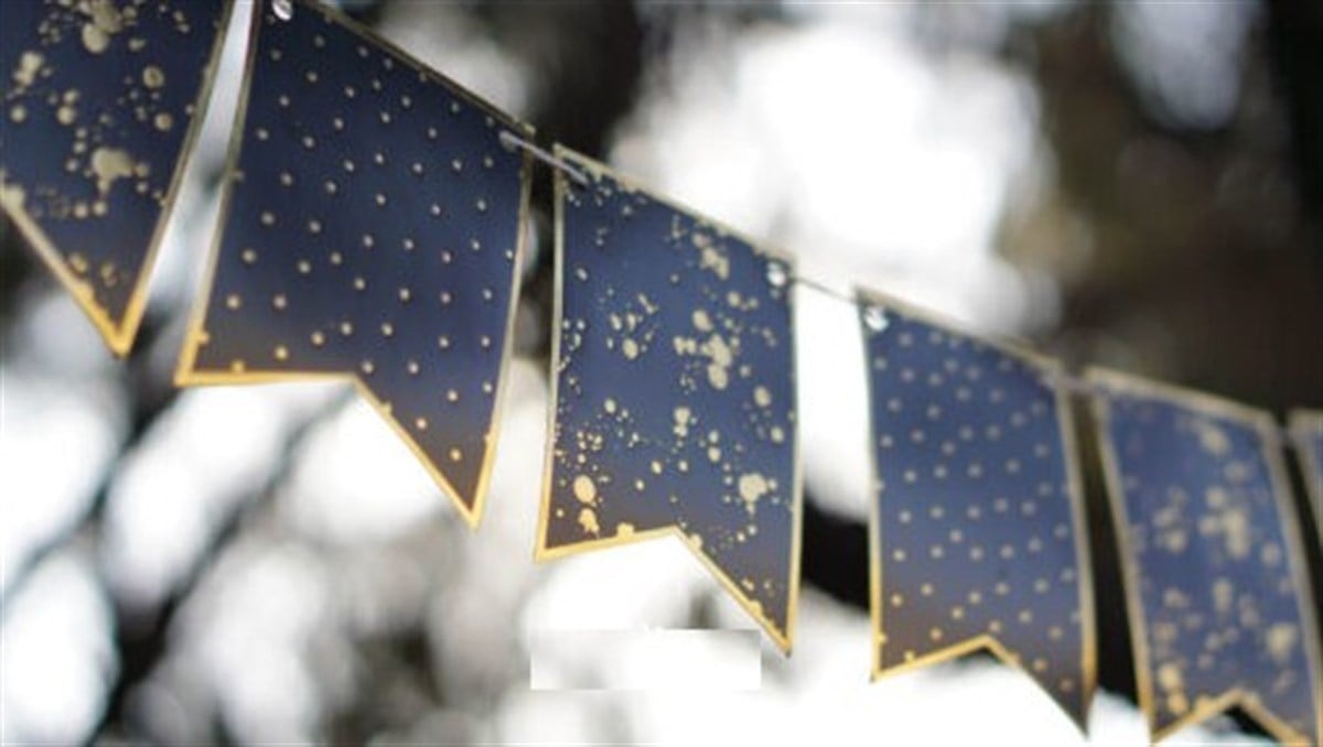 KBK Market Siyah Banner Gold Splatter