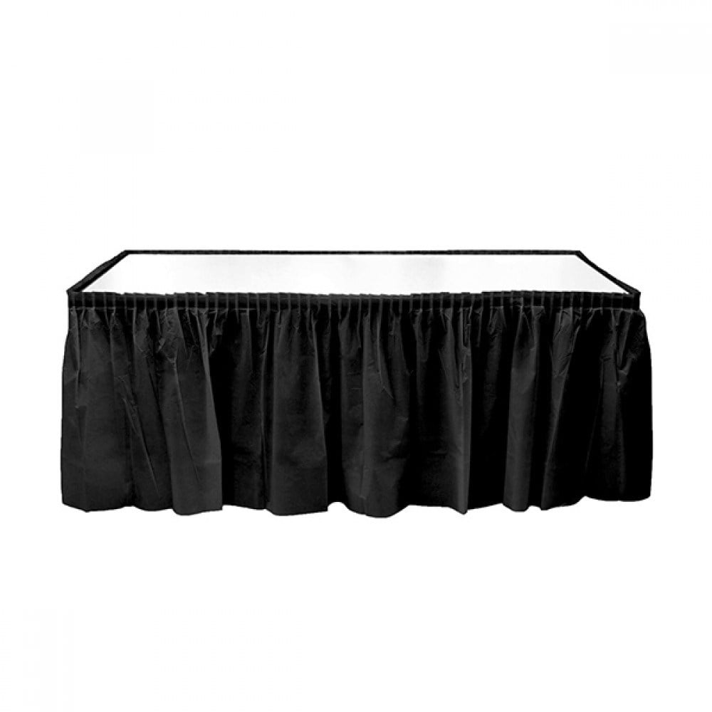 KBK Market Siyah Plastik Masa Eteği-76*426 cm